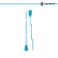 Wiosło SUP AQUATONE FLEXOR 3-częściowe fiberglass